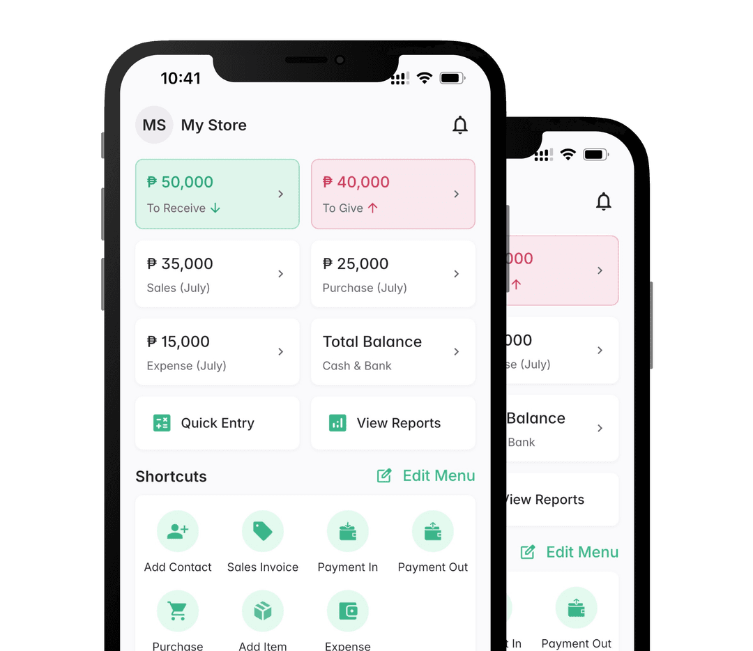 Mobile design mockup